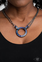 Load image into Gallery viewer, Razzle Dazzle - Blue Necklace PINK DIAMOND EXCLUSIVE D047
