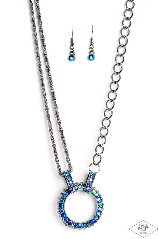 Razzle Dazzle - Blue Necklace PINK DIAMOND EXCLUSIVE D047