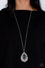 Load image into Gallery viewer, Glitz and Glow - Green necklace D005