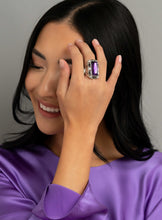 Load image into Gallery viewer, Radiant Rhinestones - Purple ring D021