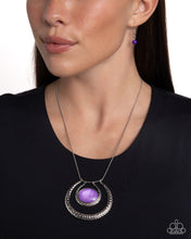 Load image into Gallery viewer, If the HORSESHOE Fits - Purple necklace B004