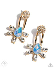 Load image into Gallery viewer, Heirloom Headline - Gold post earring May 2024 FF 900B