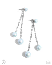 Load image into Gallery viewer, Give Us A PEARL! - Blue post earring D041