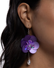 Load image into Gallery viewer, Oversized Opulence - Purple earring D038