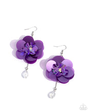 Load image into Gallery viewer, Oversized Opulence - Purple earring D038