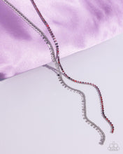 Load image into Gallery viewer, Elongated Eloquence - Red necklace LR