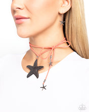 Load image into Gallery viewer, Starfish Sentiment - Orange necklace D080