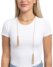 Load image into Gallery viewer, Tassel Theme - Gold necklace A098