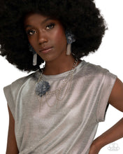 Load image into Gallery viewer, Deconstructed Denim - Blue necklace UP