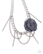 Load image into Gallery viewer, Deconstructed Denim - Blue necklace UP