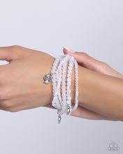 Load image into Gallery viewer, Swirling Shopaholic - White bracelet BOX 4