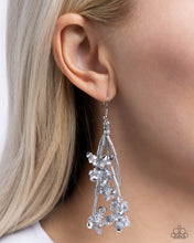 Load image into Gallery viewer, Petaled Precipitation - Silver earring B130