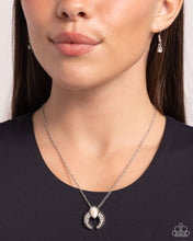 Load image into Gallery viewer, Horseshoe Haute - White necklace G003