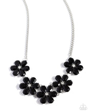 Load image into Gallery viewer, $16 SET: Floral Fun - Black Necklace with earring A096