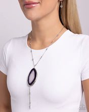 Load image into Gallery viewer, Geode Gamble - Purple Necklace G107