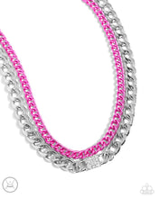Load image into Gallery viewer, Exaggerated Effort - Pink necklace Box 1