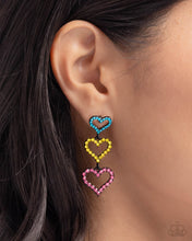 Load image into Gallery viewer, Sweetheart Succession - Pink post earring E019