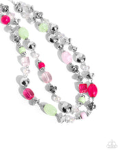 Load image into Gallery viewer, Playful Past - Pink necklace Box 4