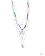 Load image into Gallery viewer, Oceanic Obligato - Purple necklace G051