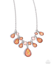 Load image into Gallery viewer, Talented Teardrops - Orange necklace A038