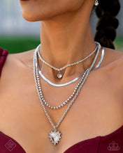 Load image into Gallery viewer, Excessive Embellishment - White necklace Sept 2024 FF D044