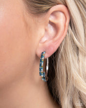 Load image into Gallery viewer, Ritzy Reputation - Blue hoop earring E013