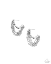 Load image into Gallery viewer, Immaculate Impression - Silver hoop earring A080