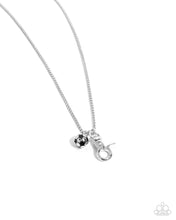 Load image into Gallery viewer, Soccer Sequence - Black necklace C023