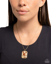 Load image into Gallery viewer, Admirably Abstract - Brown necklace A033