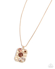 Load image into Gallery viewer, Admirably Abstract - Brown necklace A033