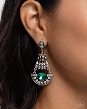 Load image into Gallery viewer, Complimentary Chandelier - Green earring D084