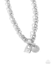Load image into Gallery viewer, Locked Lady - White necklace E021