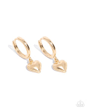 Load image into Gallery viewer, Emotive Elegance - Gold hinge hoop earring A029