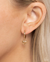 Load image into Gallery viewer, Emotive Elegance - Gold hinge hoop earring A029