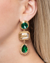 Load image into Gallery viewer, Entertaining the Thought - Green earring LR3
