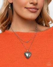 Load image into Gallery viewer, Halting Hearts - Silver necklace E035