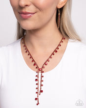 Load image into Gallery viewer, Glittery Getaway - Red necklace E060