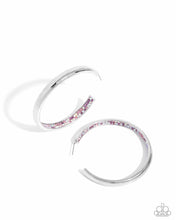 Load image into Gallery viewer, Proper Pizzazz - Pink hoop earring A072