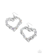 Load image into Gallery viewer, Heart Hierarchy - White earring B060