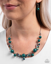Load image into Gallery viewer, Settled Shimmer - Green necklace E069