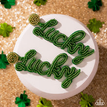 Load image into Gallery viewer, Lucky Legato - Green earring E072