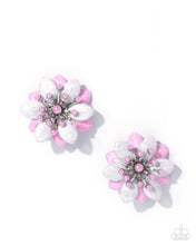 Load image into Gallery viewer, Dimensional Dowry - Pink post earring D051