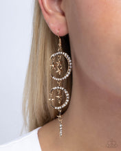 Load image into Gallery viewer, Celestial Cascade - Gold earring D046