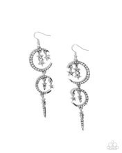 Load image into Gallery viewer, Celestial Cascade - White earring B059
