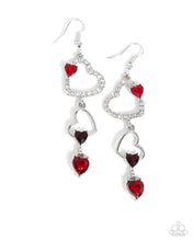 Load image into Gallery viewer, Courting Cascade - Red earring E047