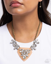 Load image into Gallery viewer, Scintillating Shield - Brass necklace E068