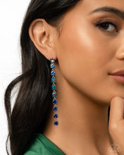 Load image into Gallery viewer, Opulent Ombré - Blue earring B100