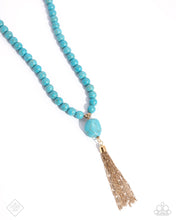 Load image into Gallery viewer, Coachella Chic - Blue necklace FASHION FIX JAN 2025 E039