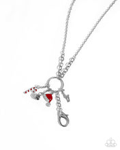Load image into Gallery viewer, Christmas Cheer - Red lanyard necklace E068