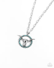 Load image into Gallery viewer, Longhorn Lasso - Blue necklace E063
